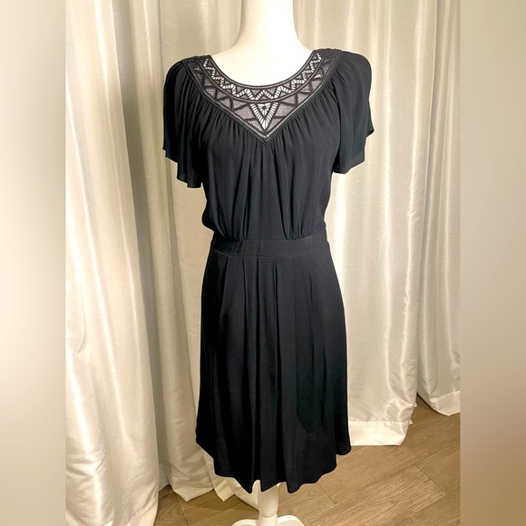 Rebecca Taylor Crepe Dress black size 8 - Picture 2 of 4